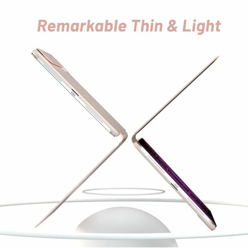Funda Inteligente de Cuero con Cierre Magnético a Doble Cara para iPad Air 13 (2025) / (2024) / Pro 12.9 (2022) / (2021) / (2020) / (2018) - Rosa