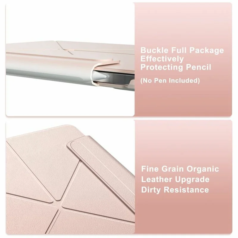 Funda Inteligente de Cuero con Cierre Magnético a Doble Cara para iPad Air 13 (2025) / (2024) / Pro 12.9 (2022) / (2021) / (2020) / (2018) - Rosa