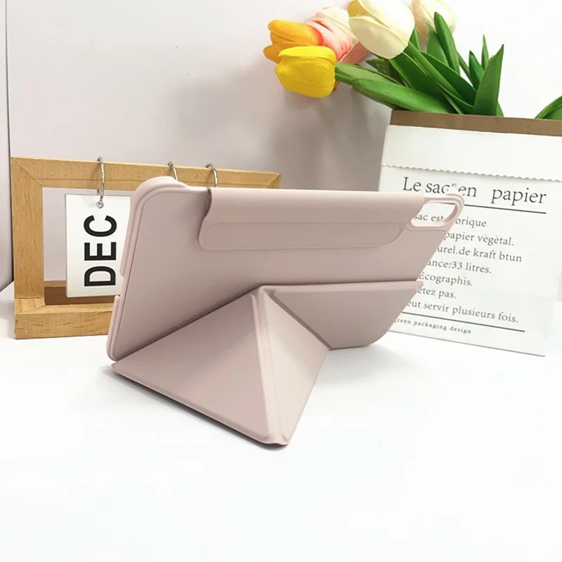 Funda Inteligente de Cuero con Cierre Magnético a Doble Cara para iPad Air 13 (2025) / (2024) / Pro 12.9 (2022) / (2021) / (2020) / (2018) - Rosa