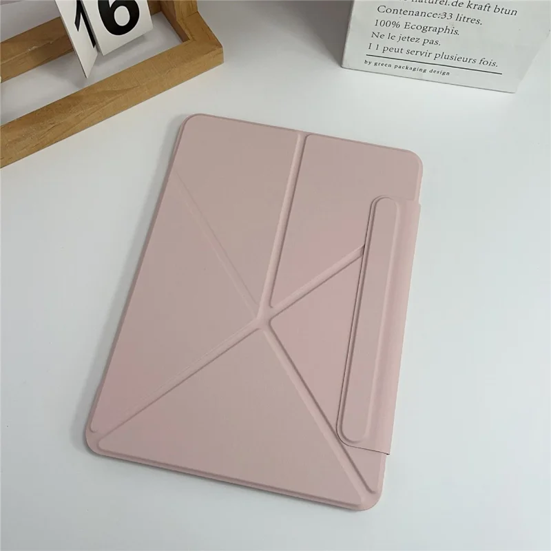 Capa para iPad Pro 13 (2024) com Fechamento Magnético Duplo em Couro - Rosa