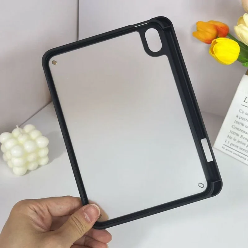Hülle für iPad mini (2024) / (2021) Acryl + PC Matt mit Stifthalter - Schwarz