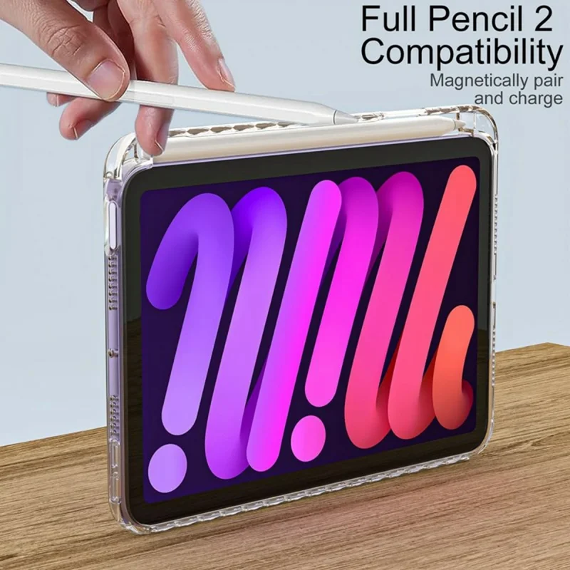 For iPad mini (2024) / (2021) Case Corner Protection Clear Acrylic + TPU Tablet Cover