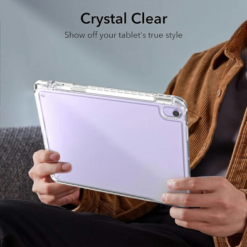 Étui pour iPad Air 11 (2025) / (2024) Protection d'Angle Transparent en Acrylique + Coque de Tablette en TPU