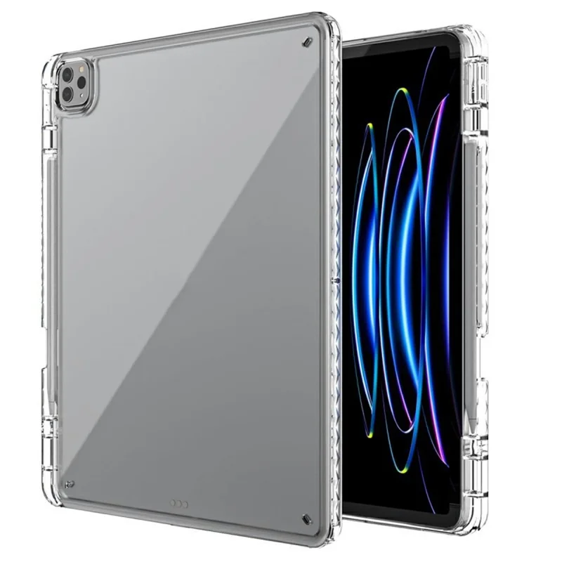 Funda para Tablet iPad Air 13 (2025) / (2024) / Pro 12.9 (2022) / (2021) / (2020) / (2018), Protección de Esquinas con Cubierta Transparente de Acrílico + TPU