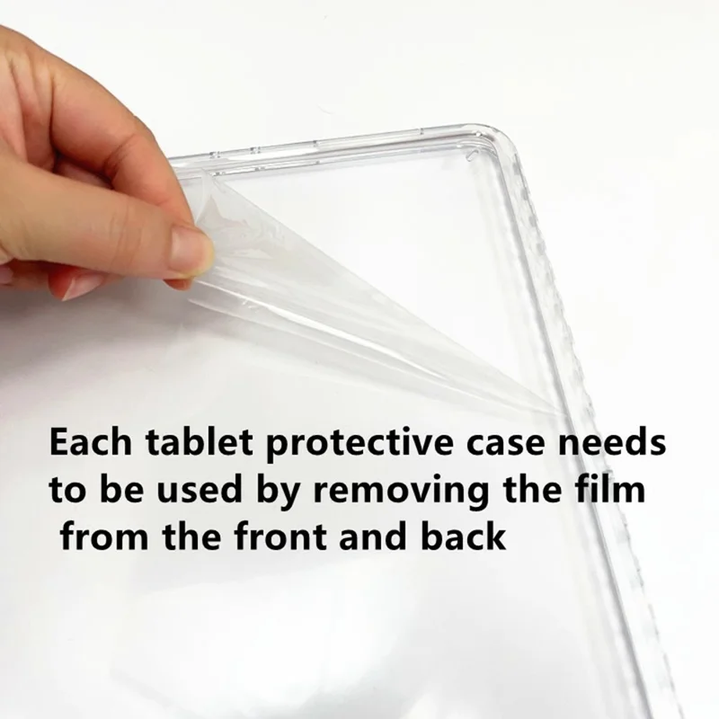 Funda para Tablet iPad Air 13 (2025) / (2024) / Pro 12.9 (2022) / (2021) / (2020) / (2018), Protección de Esquinas con Cubierta Transparente de Acrílico + TPU