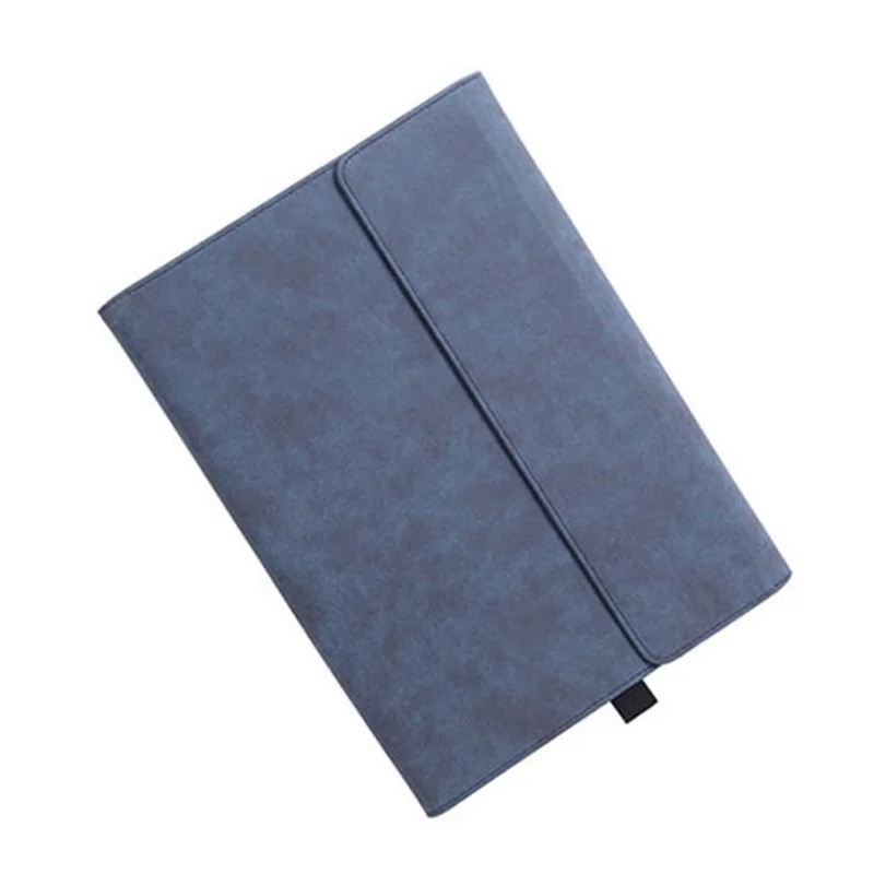 Tablet Case For Microsoft Surface Pro 7  /  6  /  5  /  4 Magnetic Clasp Folding Stand PU Leather Cover - Blue