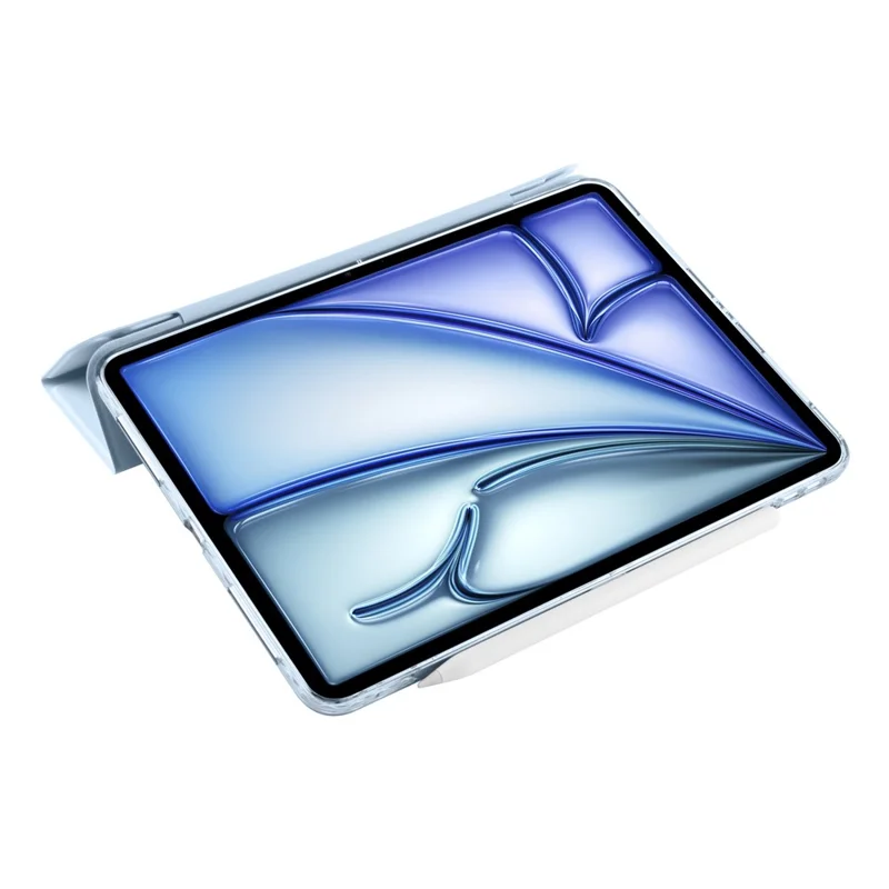 Magnetic PU TPU Acrylic Stand Tablet Case For iPad Air 11 (2025)  /  (2024)  /  Air (2022)  /  (2020)  /  Pro 11 (2022)  /  (2021)  /  (2020)  /  (2018) - Baby Blue