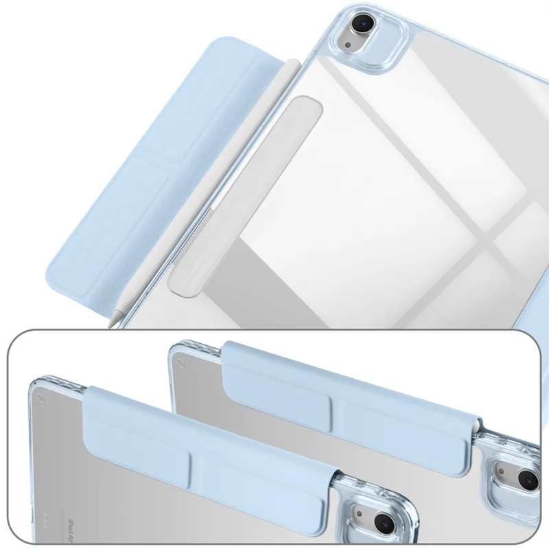 Magnetic PU TPU Acrylic Stand Tablet Case For iPad Air 11 (2025)  /  (2024)  /  Air (2022)  /  (2020)  /  Pro 11 (2022)  /  (2021)  /  (2020)  /  (2018) - Baby Blue
