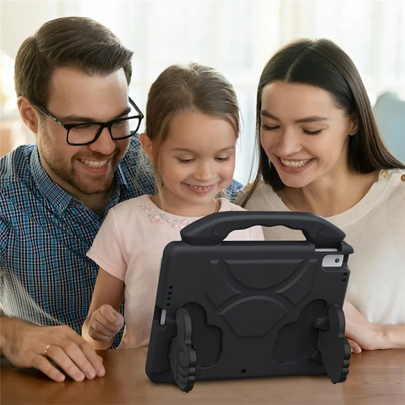 Custodia Ultra-Soft EVA per iPad 10.2 (2021) / (2020) / (2019) / Air 10.5 pollici (2019) con Supporto a Pollice - Nero