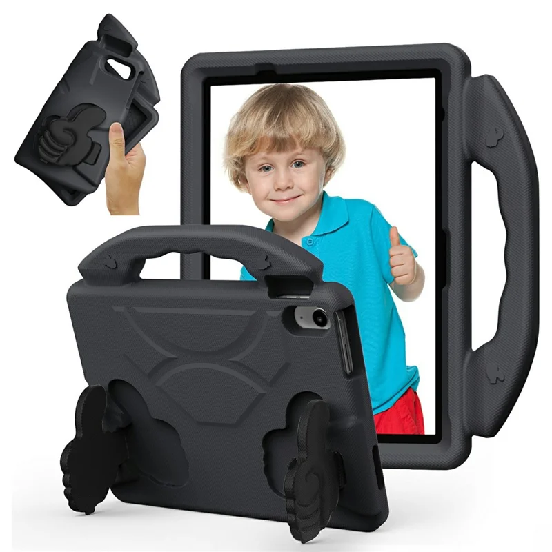 Custodia Ultra-Morbida in EVA per iPad (2025) / Air 11 (2025) / (2024) / 10.9 (2022) con Supporto per Pollice - Nero