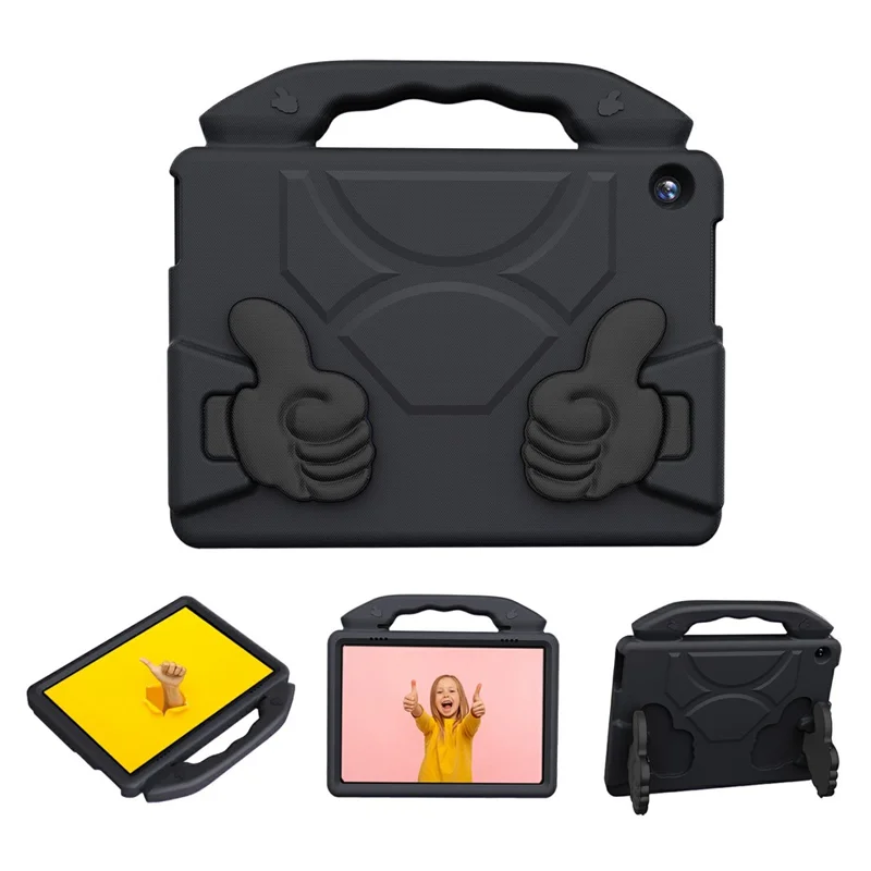 Per Lenovo Tab M10 TB-X605F / TB-X505 Cover Ultra-Morbido EVA con Supporto per Pollice Custodia per Tablet - Nero
