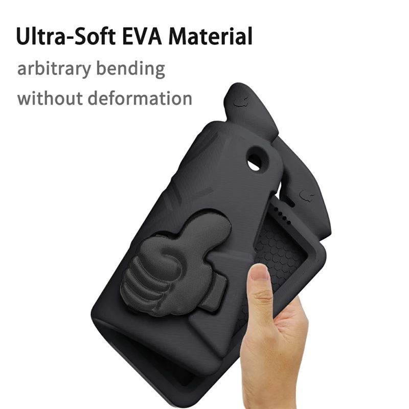 Per Lenovo Tab M10 TB-X605F / TB-X505 Cover Ultra-Morbido EVA con Supporto per Pollice Custodia per Tablet - Nero