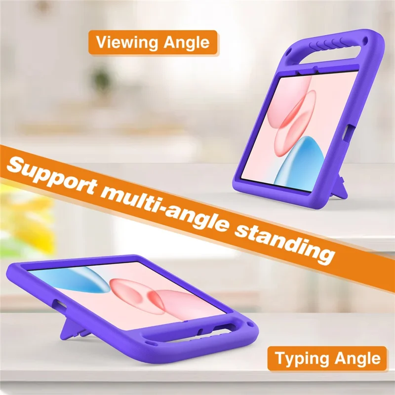 For Honor Pad 10 Case Hand Grip Kickstand Tablet EVA Cover - Purple