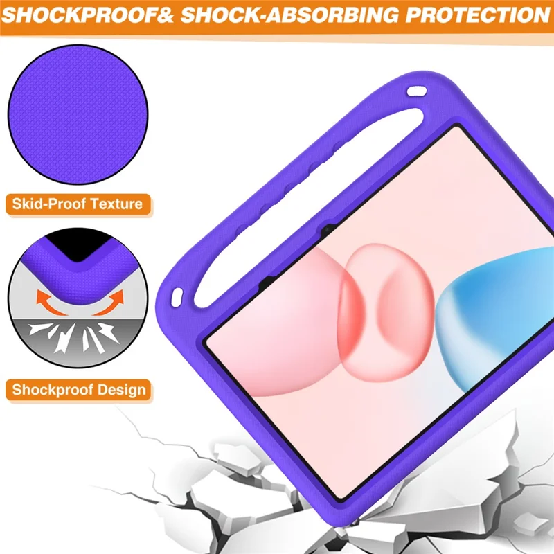 For Honor Pad 10 Case Hand Grip Kickstand Tablet EVA Cover - Purple