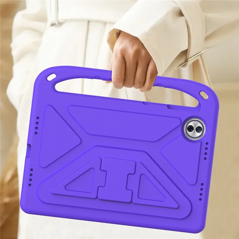 For Honor Pad 10 Case Hand Grip Kickstand Tablet EVA Cover - Purple