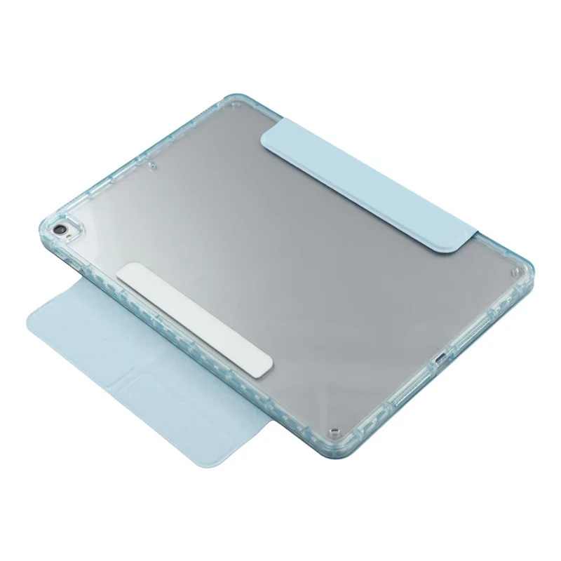 Tablet Case For iPad 10.2 (2021)  /  (2020)  /  (2019)  /  Air 10.5 inch (2019) Magnetic Dual Clasp PU TPU Acrylic Origami Stand Cover - Baby Blue