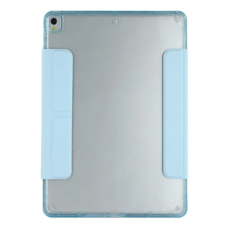 Tablet Case For iPad 10.2 (2021)  /  (2020)  /  (2019)  /  Air 10.5 inch (2019) Magnetic Dual Clasp PU TPU Acrylic Origami Stand Cover - Baby Blue