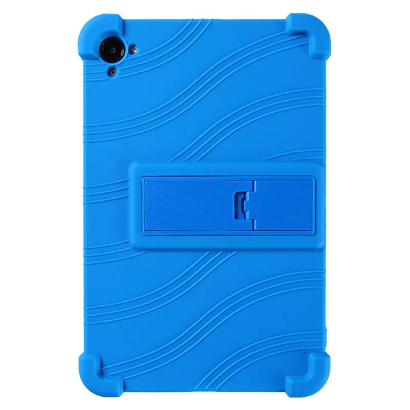 For Xiaomi Redmi K Pad Silicone Case with Kickstand Rugged Protective Cover - Dark Blue