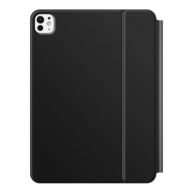 Tastiera con connessione diretta tramite pin Pogo per iPad Pro 13 (2024) (Layout arabo) + Custodia in pelle per tablet - Nero