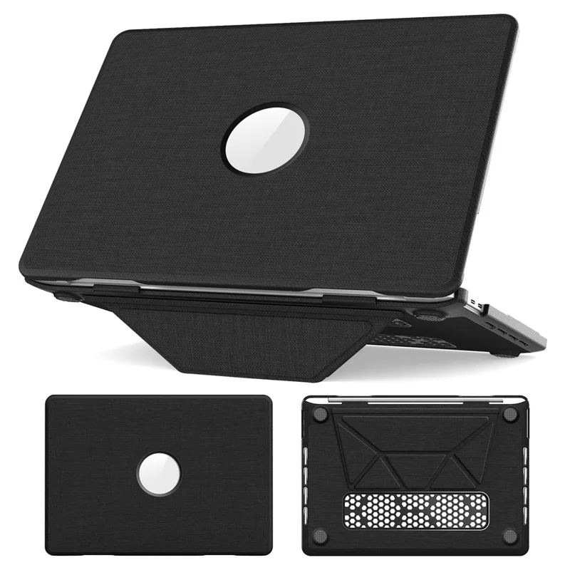 Kickstand Case for MacBook Pro 13 inch (2020)  /  (2019)  /  (2018)  /  (2017)  /  (2016) A1706  /  A1708  /  A1989  /  A2159  /  A2338  /  A2289  /  A2251 Laptop Cover - Black