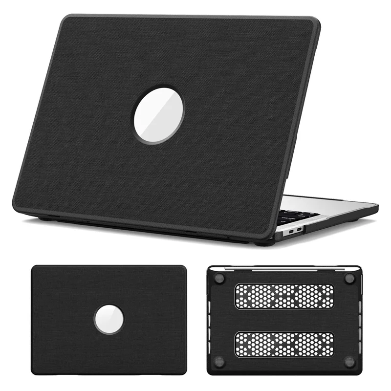 Laptop Case for MacBook Pro 13 inch (2020) / (2019) / (2018) / (2017) / (2016) A1706 / A1708 / A1989 / A2159 / A2338 / A2289 / A2251 Protective Cover - Black