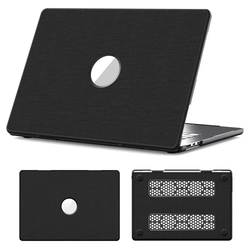 Laptop Case for MacBook Air 15 inch (2025) / (2024) / (2023) / M2 A2941 / M3 A3114 / M4 A3241 Protective Cover - Black