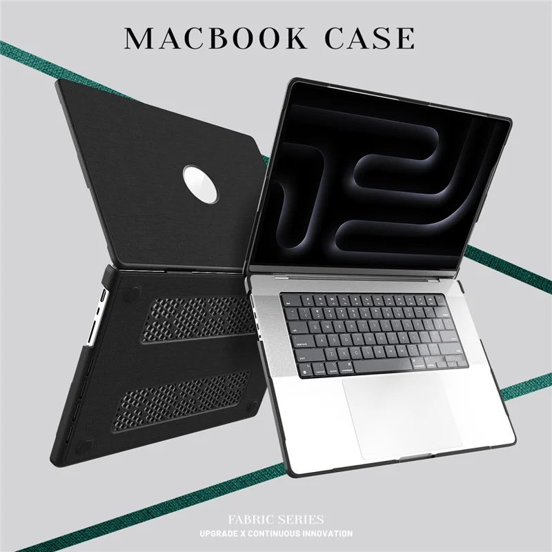 Laptop Case for MacBook Pro 16 inch (2024) / (2023) / (2021) (A2485 M1 Pro / M1 Max / A2780 / M3 A2991 / M4 A3403 A3186) Protective Cover - Black