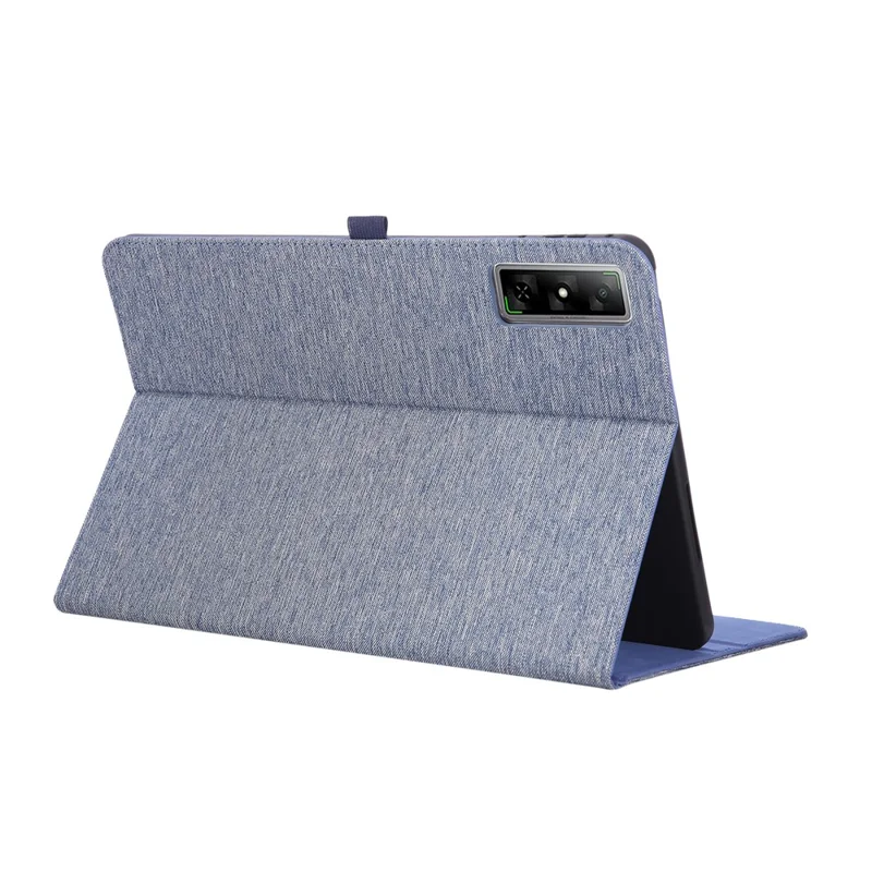 For Infinix Xpad GT Case with Stand Card Holder Cloth Texture Leather Tablet Cover - Blue