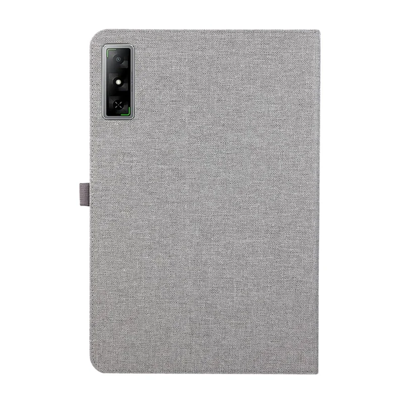 For Infinix Xpad GT Case with Stand Card Holder Cloth Texture Leather Tablet Cover - Grey