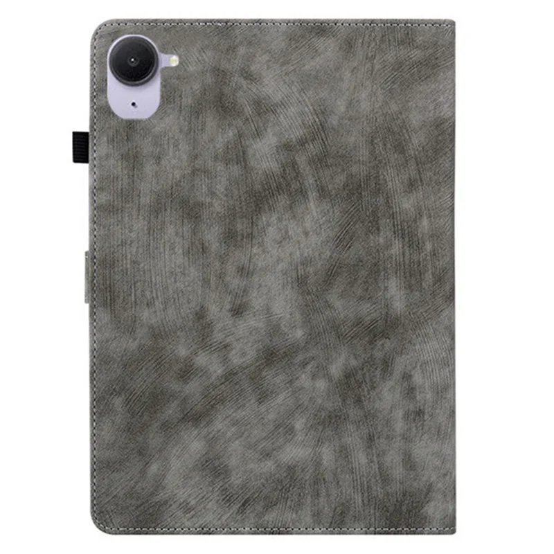 Étui pour tablette Xiaomi Redmi K Pad - Motif Tigre, Cuir PU Anti-Rayures - Gris