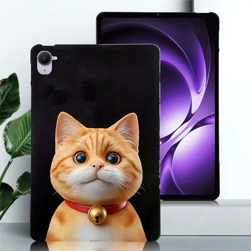 For Xiaomi Pad Mini / Redmi K Pad Case Pattern Printing Slim TPU Tablet Protective Cover - Shorthair Cat
