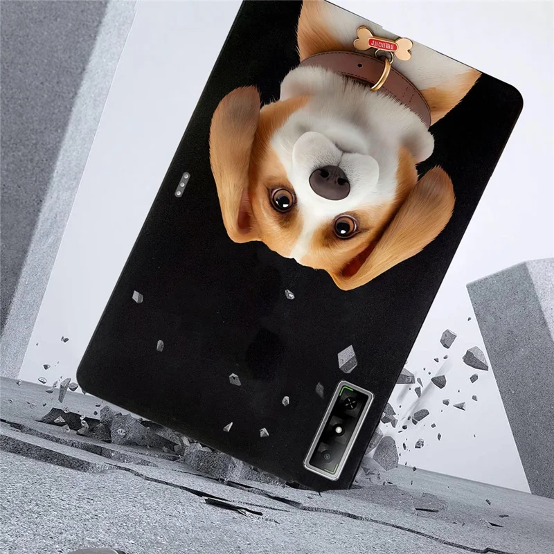 For Infinix Xpad GT Case Pattern Printing Slim TPU Tablet Protective Cover - Harrier Beagle