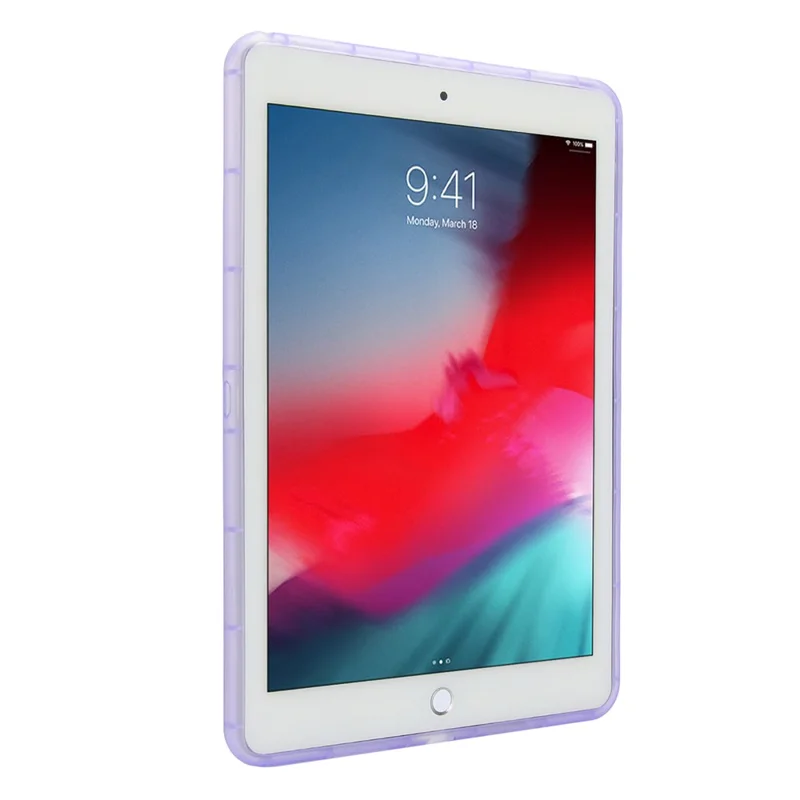 Capa para iPad Air de 10,5 polegadas (2019) à Prova de Choque em TPU com Alça de Pulso - Roxa