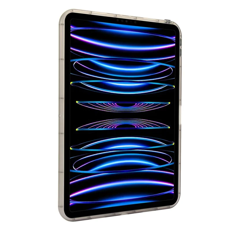 Tablet Case For iPad Pro 11 (2022)  /  (2021)  /  (2020) Shockproof TPU Cover with Wristband - Black