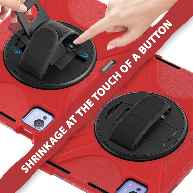 For Xiaomi Pad 7 Ultra Case TPU + PC + Silicone Kickstand Anti Drop Tablet Cover - Red