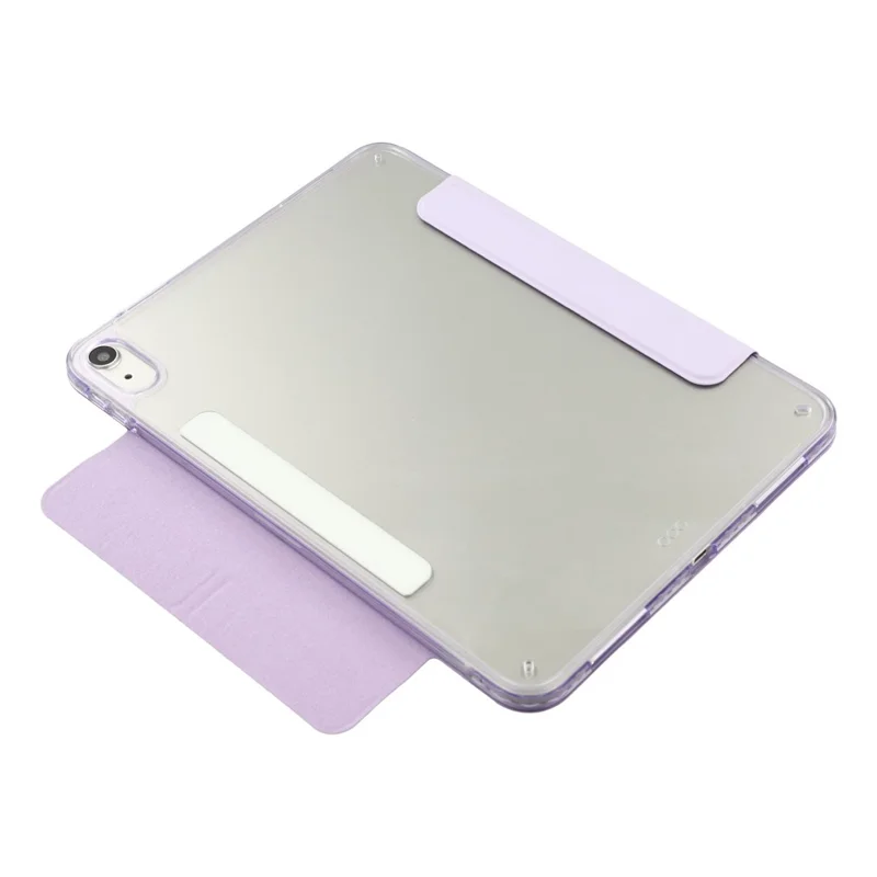Cover per iPad (2025) / 10.9 (2022) Custodia Magnetica con Doppia Chiusura in PU TPU Acrilico con Supporto Origami - Viola