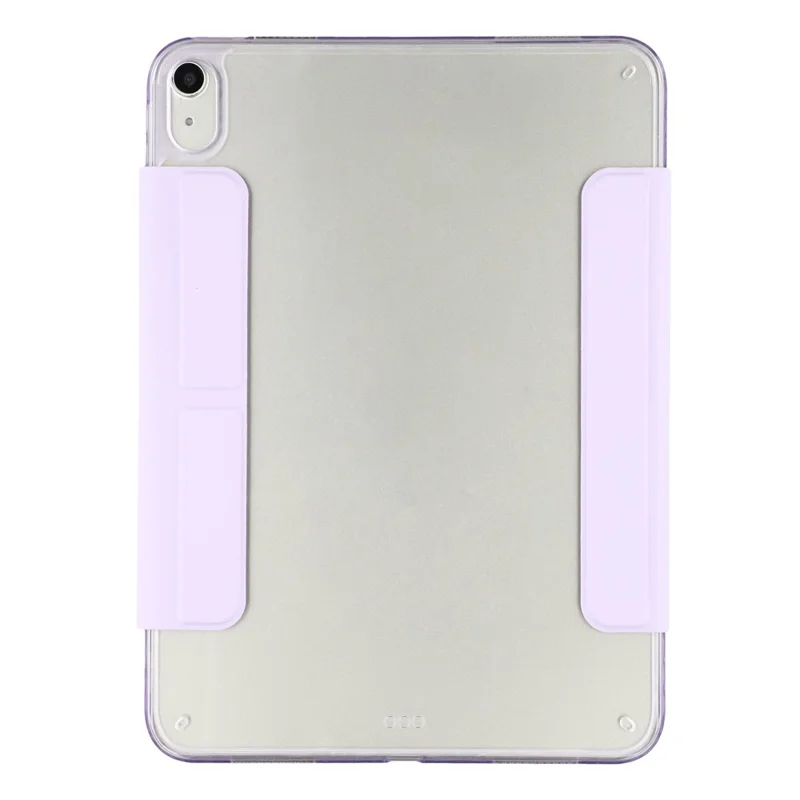 Cover per iPad (2025) / 10.9 (2022) Custodia Magnetica con Doppia Chiusura in PU TPU Acrilico con Supporto Origami - Viola