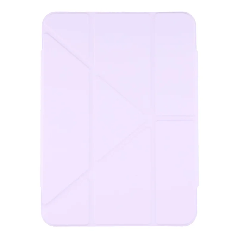 Cover per iPad (2025) / 10.9 (2022) Custodia Magnetica con Doppia Chiusura in PU TPU Acrilico con Supporto Origami - Viola