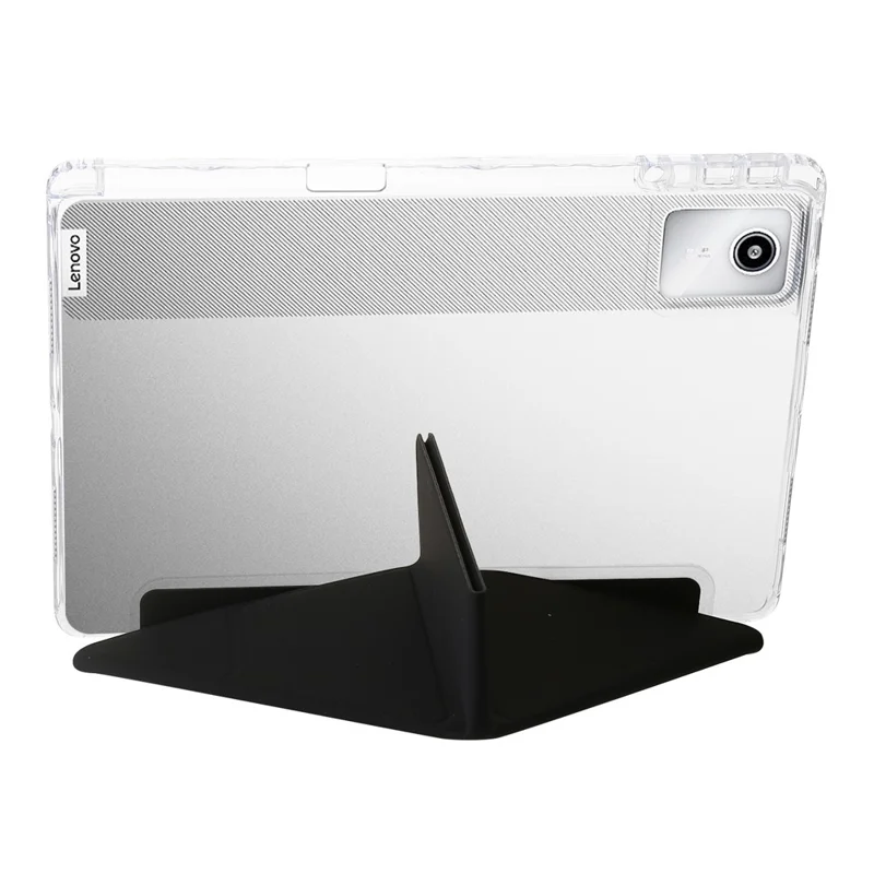 Per Lenovo Xiaoxin Pad 11 2025 / Idea Tab (TB336ZU / TB336FU) Cover in Pelle PU Supporto Origami Custodia Trasparente per Tablet - Nero