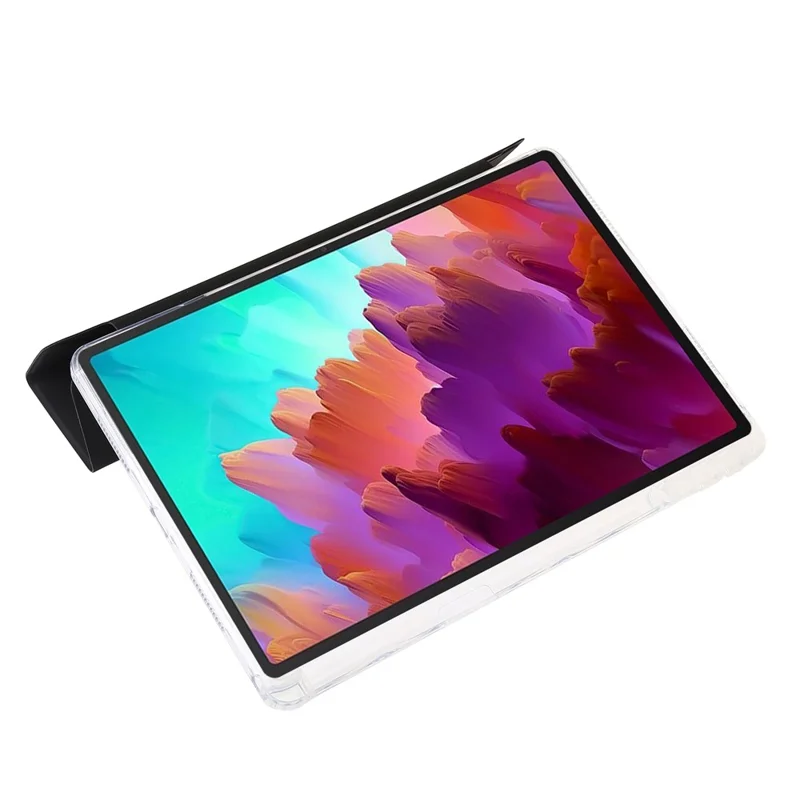 Per Lenovo Xiaoxin Pad 11 2025 / Idea Tab (TB336ZU / TB336FU) Cover in Pelle PU Supporto Origami Custodia Trasparente per Tablet - Nero
