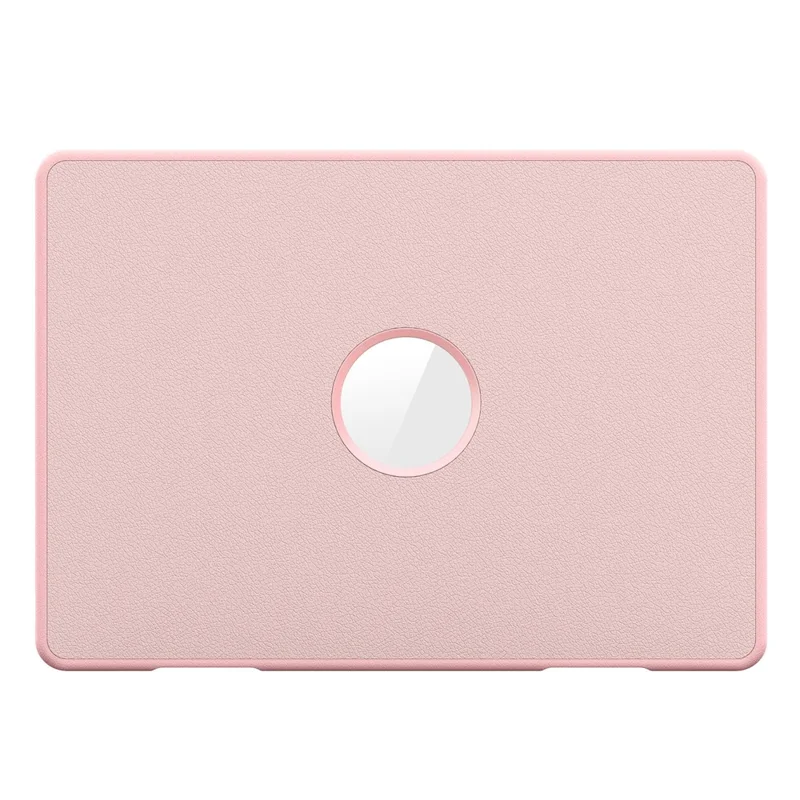 Laptop Case for MacBook Air 13 inch (2025) / (2024) / (2022) / M2 A2681 / M3 A3113 / M4 A3240 Kickstand PU TPU PC Notebook Protective Cover - Pink