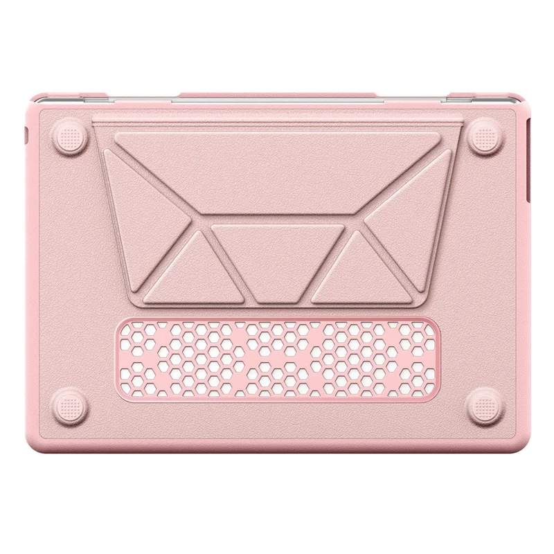 Pattern Printing Laptop Case for MacBook Air 13 inch (2025) / (2024) / (2022) / M2 A2681 / M3 A3113 / M4 A3240 Notebook Kickstand Cover - Spark / Pink