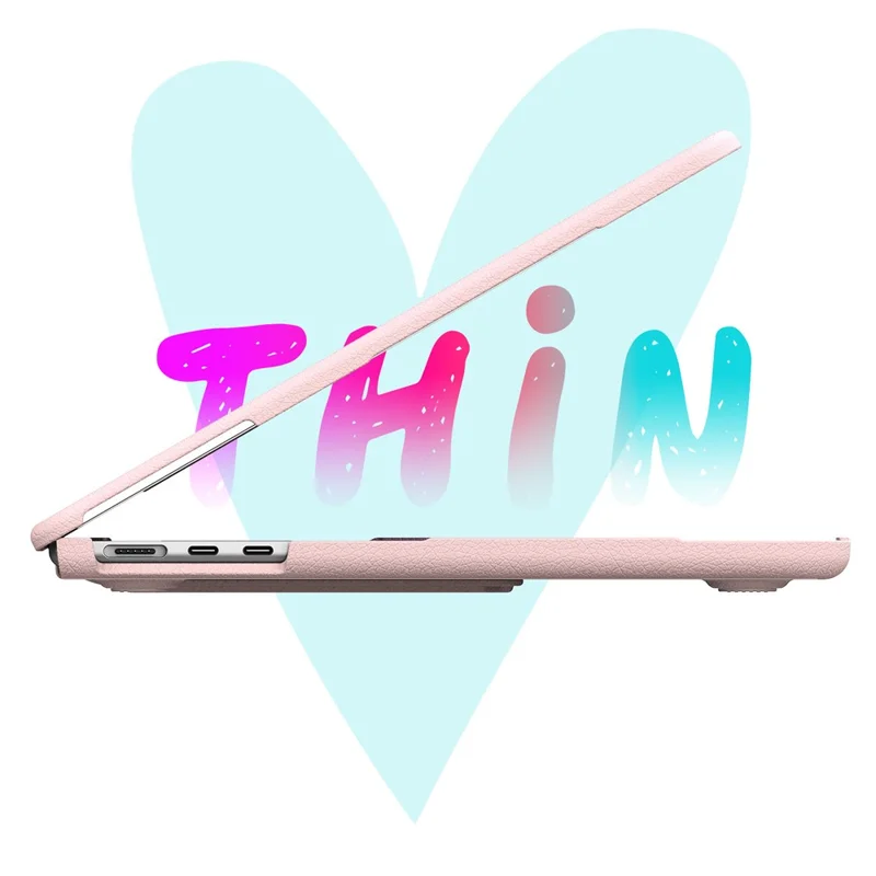 Pattern Printing Laptop Case for MacBook Air 13 inch (2025) / (2024) / (2022) / M2 A2681 / M3 A3113 / M4 A3240 Notebook Kickstand Cover - Spark / Pink