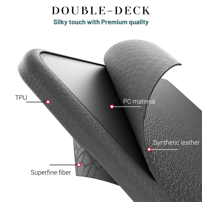 Funda para MacBook Pro de 13 pulgadas (2020) / (2019) / (2018) / (2017) / (2016) / A1706 / A1708 / A1989 / A2159 / A2338 / A2289 / A2251 con Soporte para Portátil - Gris