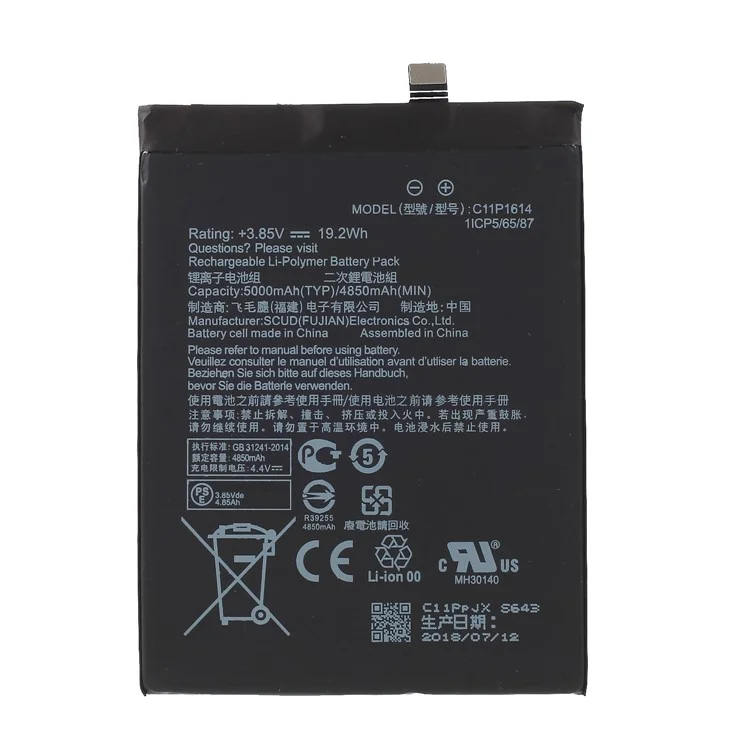 Per Asus Zenfone 3s Max ZC521TL 3.80V 9500mah li Polymer Batteria (encode: C11P1614) (senza Logo)