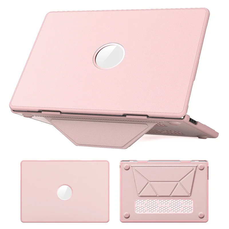 Laptop Case for MacBook Air 15 inch (2025) / (2024) / (2023) / M2 A2941 / M3 A3114 / M4 A3241 Notebook Kickstand Cover - Pink