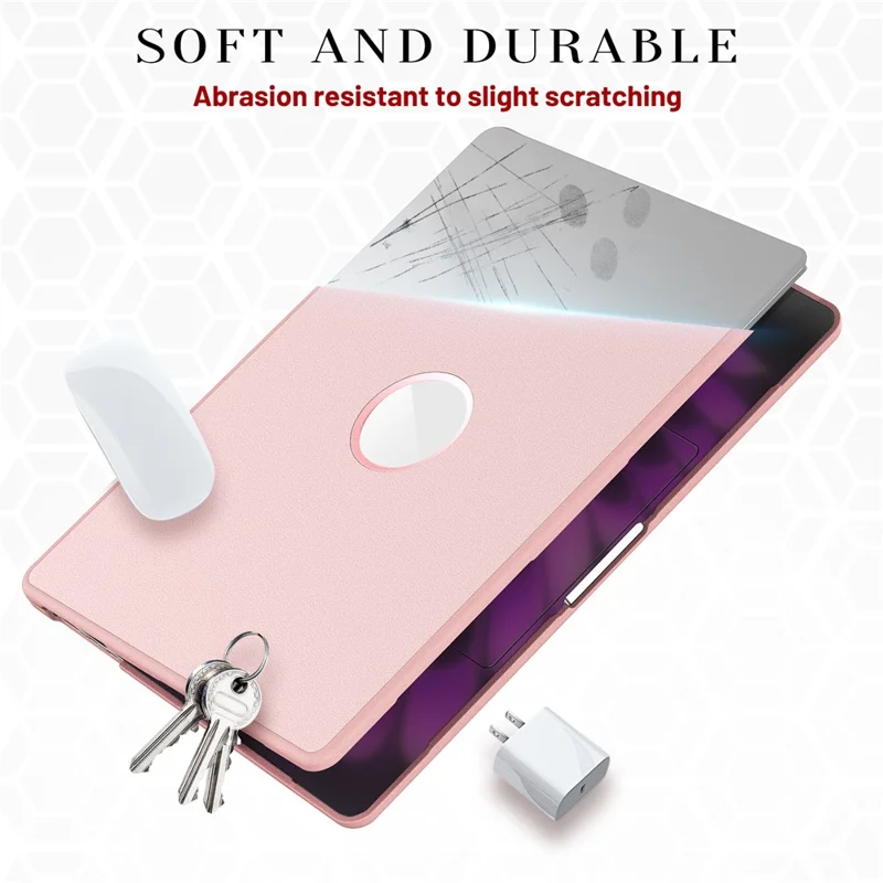 Laptop Case for MacBook Air 15 inch (2025) / (2024) / (2023) / M2 A2941 / M3 A3114 / M4 A3241 Notebook Kickstand Cover - Pink