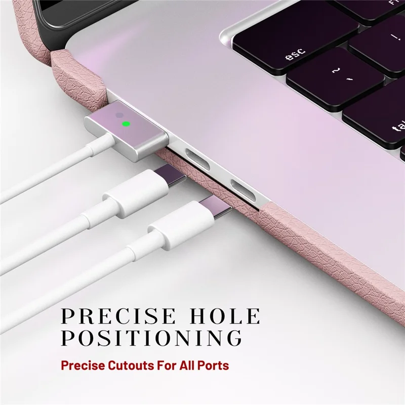 Laptop Case for MacBook Air 15 inch (2025) / (2024) / (2023) / M2 A2941 / M3 A3114 / M4 A3241 Notebook Kickstand Cover - Pink