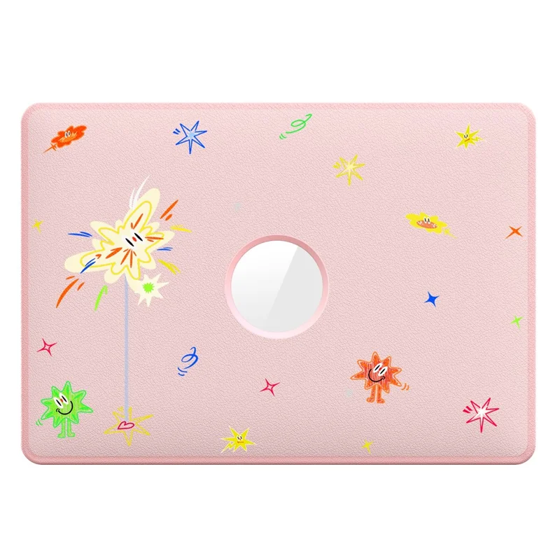 Pattern Printing Laptop Case for MacBook Pro 13 inch (2020) / (2019) / (2018) / (2017) / (2016) Notebook Kickstand Cover - Spark / Pink