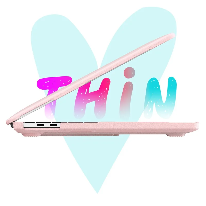 Pattern Printing Laptop Case for MacBook Pro 13 inch (2020) / (2019) / (2018) / (2017) / (2016) Notebook Kickstand Cover - Spark / Pink